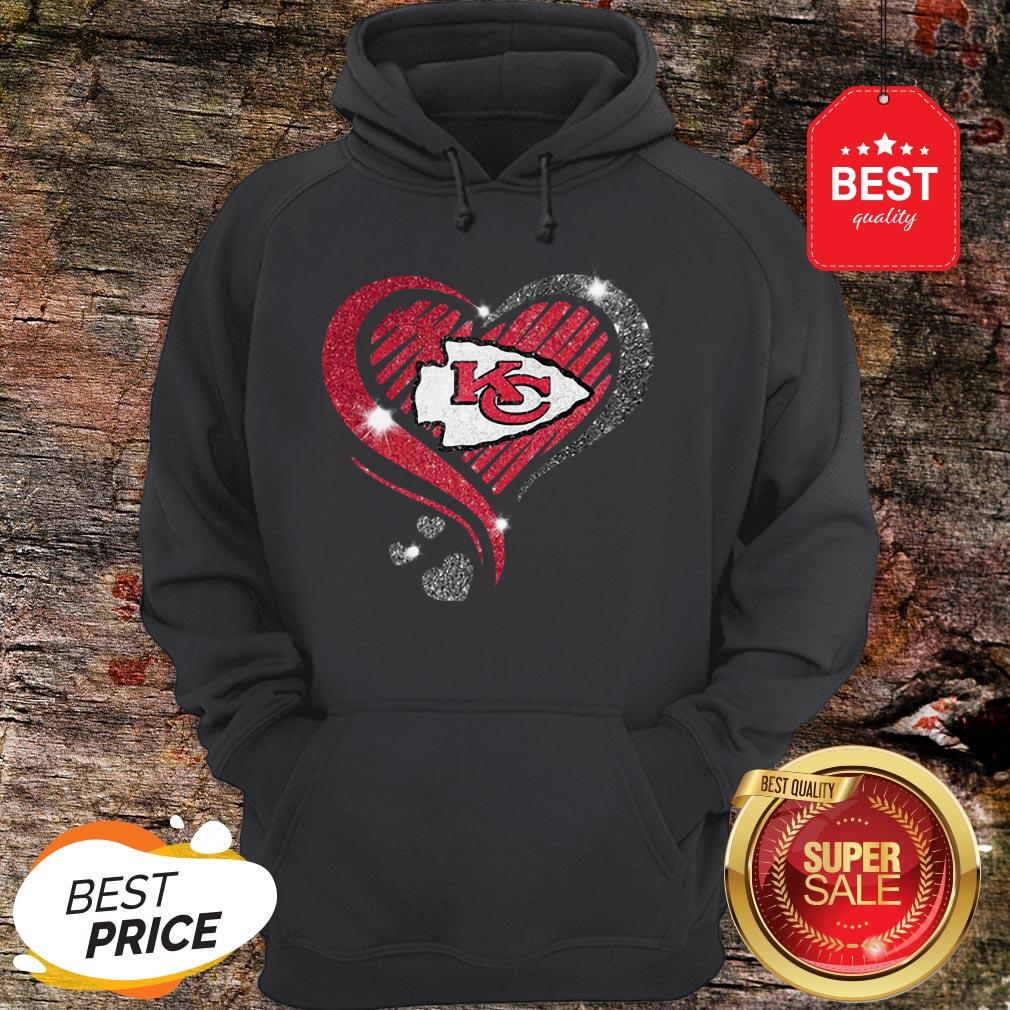 Diamond Heart Love Kansas City Chiefs Super Bowl Champions Shirt - Image 5