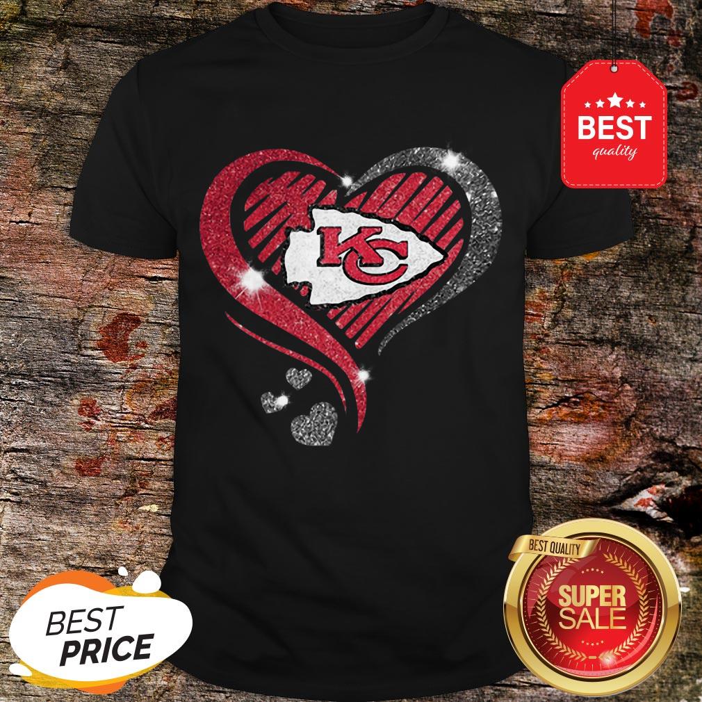 Diamond Heart Love Kansas City Chiefs Super Bowl Champions Shirt
