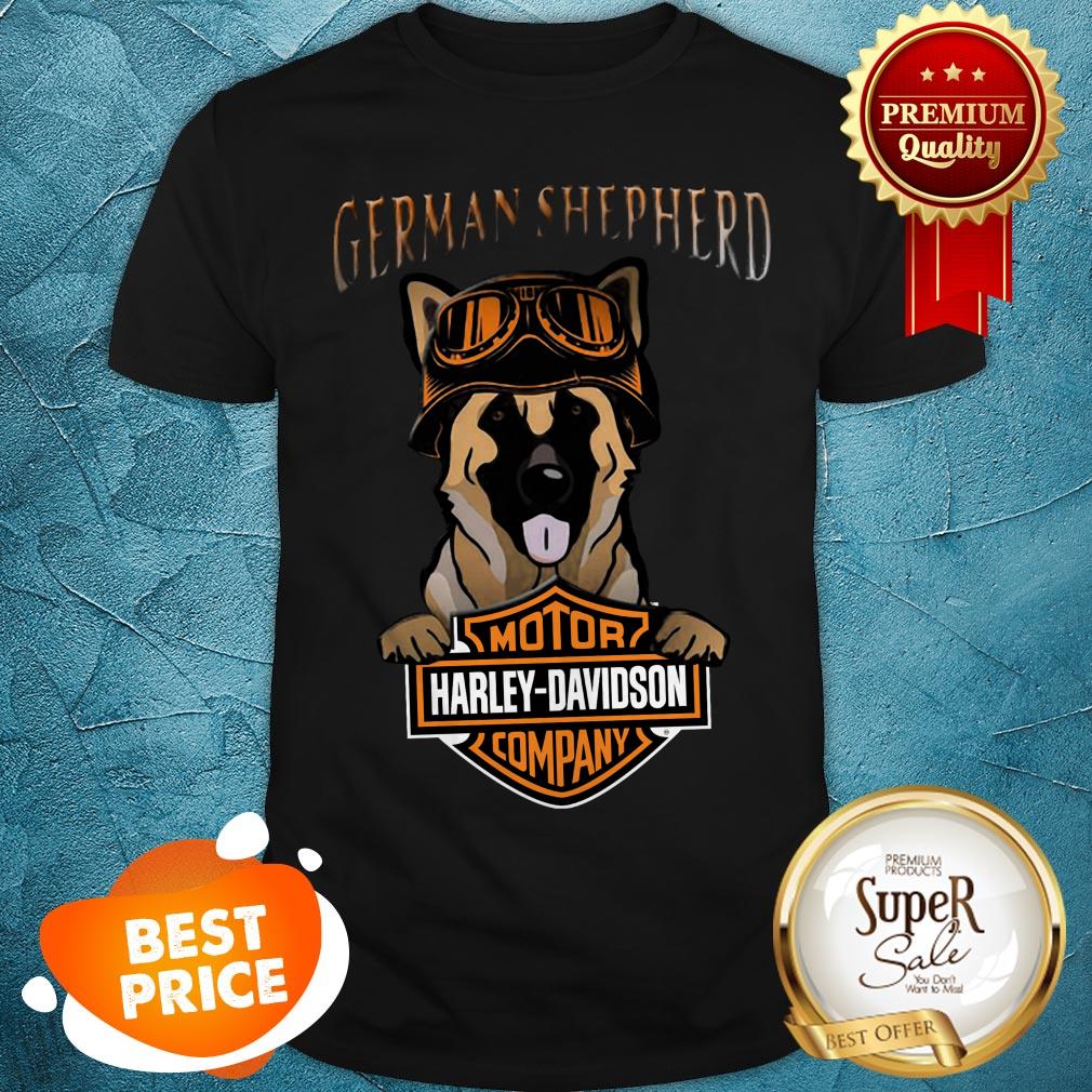 German Shepherd Mashup Motor Harley Davidson Company Shirt