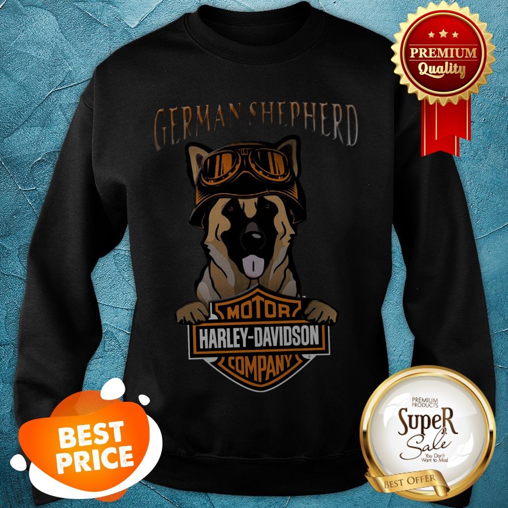 German Shepherd Mashup Motor Harley Davidson Company Shirt - Image 4