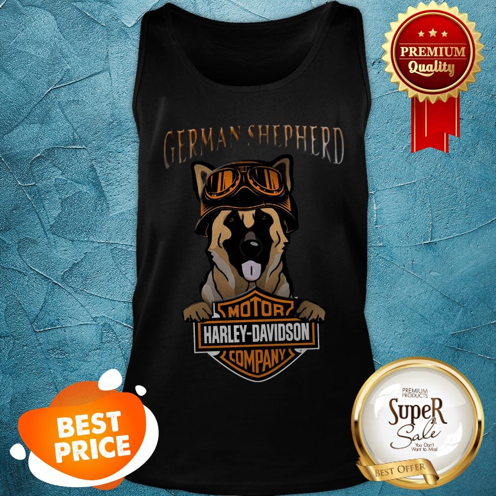German Shepherd Mashup Motor Harley Davidson Company Shirt - Image 3