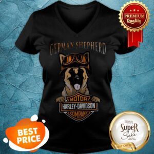 Alternative view of German Shepherd Mashup Motor Harley Davidson Company Shirt