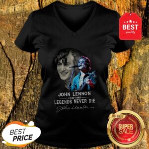 Alternative view of John Lennon 1940-1980 Legends Never Die Signature Autographed Shirt