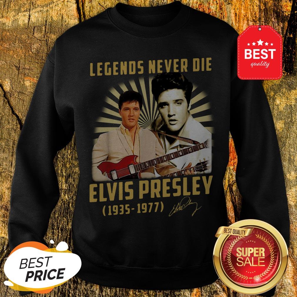 Legends Never Die Elvis Presley 1935 1977 Signature Autographed Shirt - Image 4
